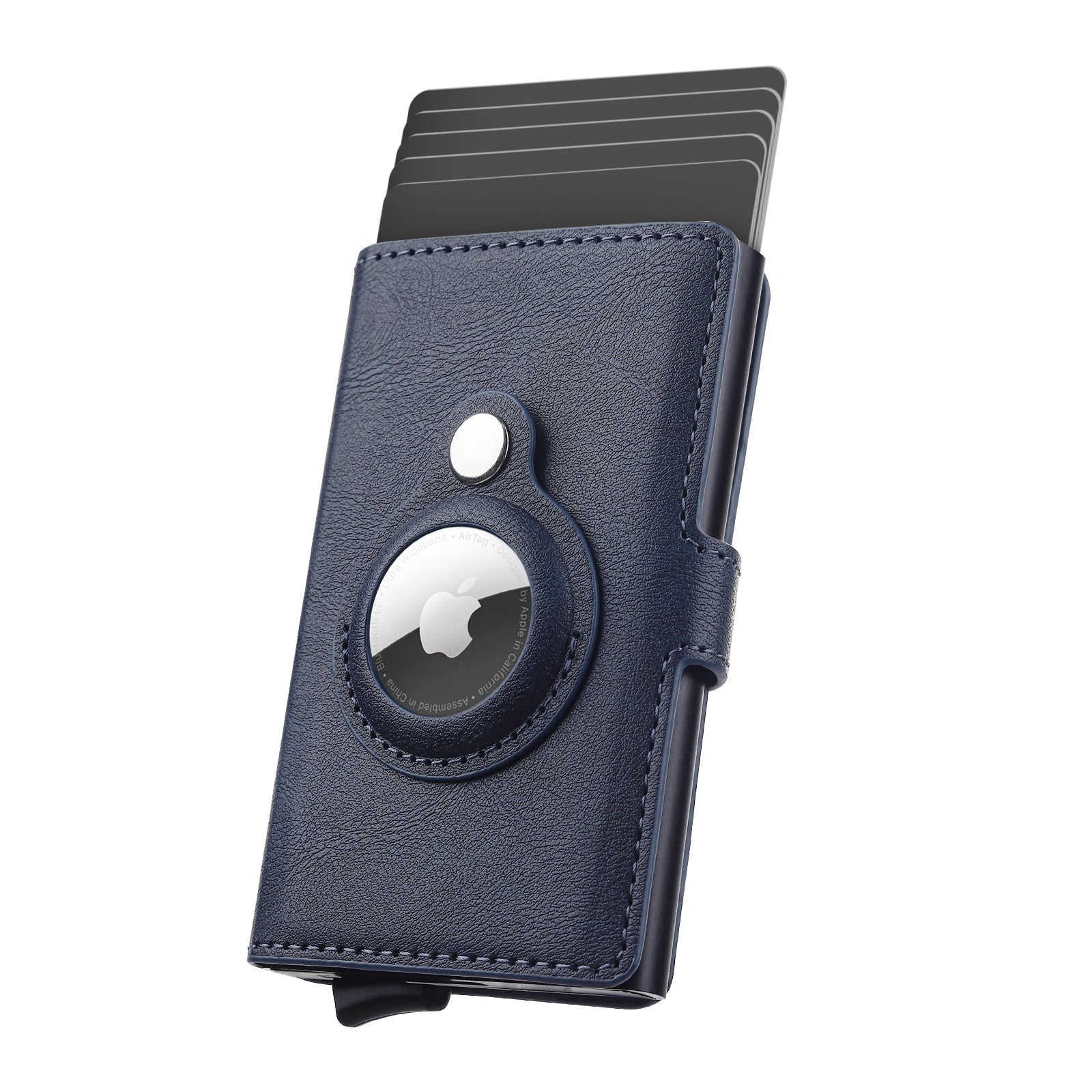 apple credit card sleeve AirTag Wallet Men's Credit Card Holder, Leather Card Wallet RFID Block – Wallfid