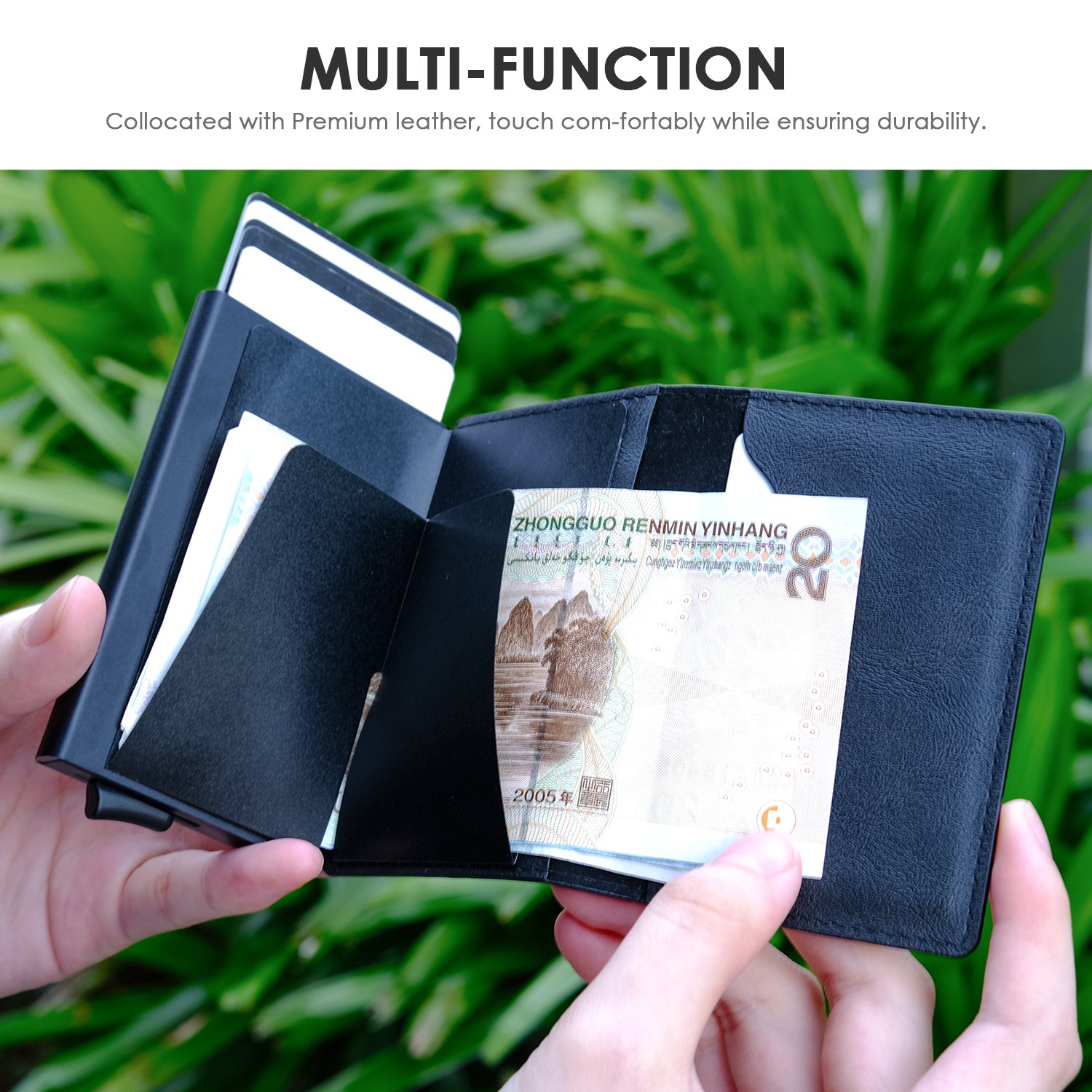 AirTag Wallet Cards Holder RFID Safe